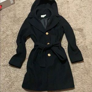 Micheal Kors women jacket coat 🧥 black midi